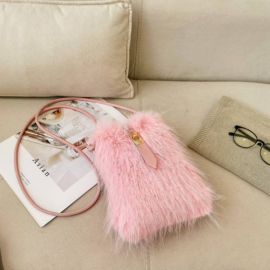 WINTER FAUX FUR SHOULDER CROSSBODY PLUSH BAG_CWAB4005