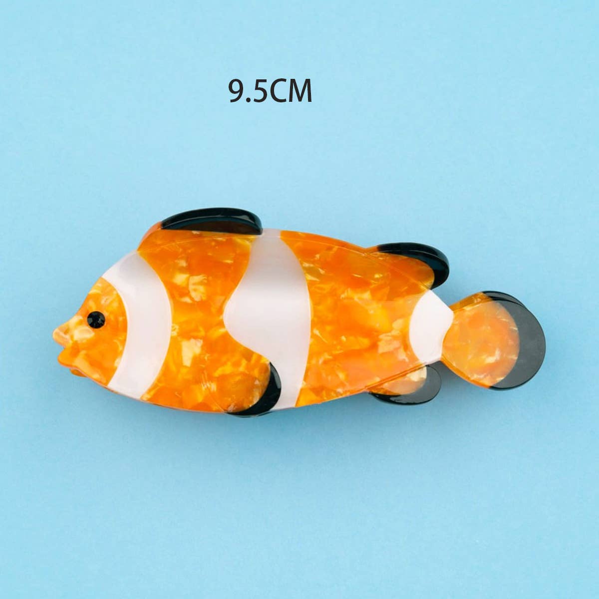 OCEAN BEACH FISH SEASHELL ACRYLIC HAIR CLAW CLIPS _CWAHA0552