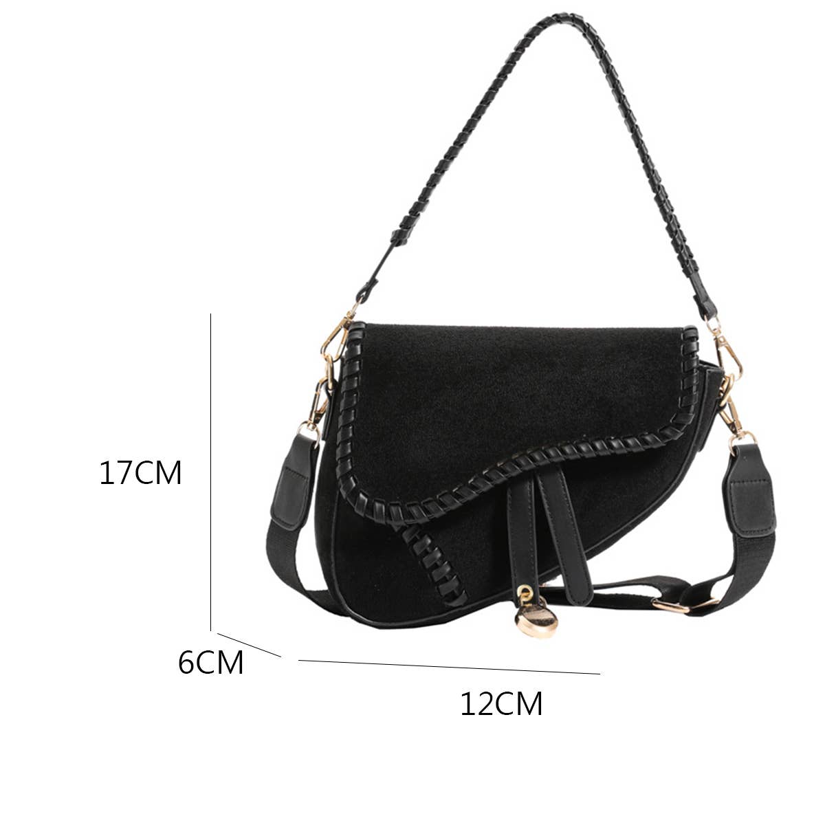WOMEN FASHIONABLE SHOULDER UNDERARM BAG_CWAB1597