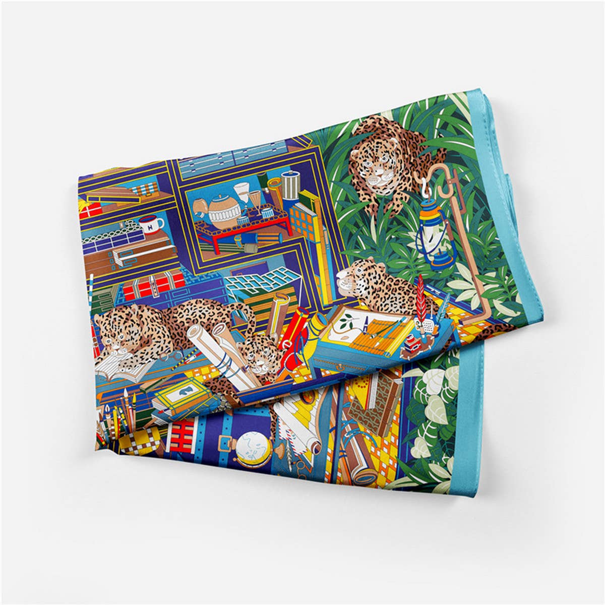 Green Silk Scarf ? Versatile Neck Tie & Hair Acces