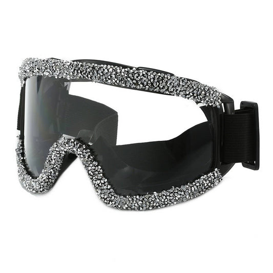 RHINESTONE ANTI-SAND AND DUST CYCLING GLASSES