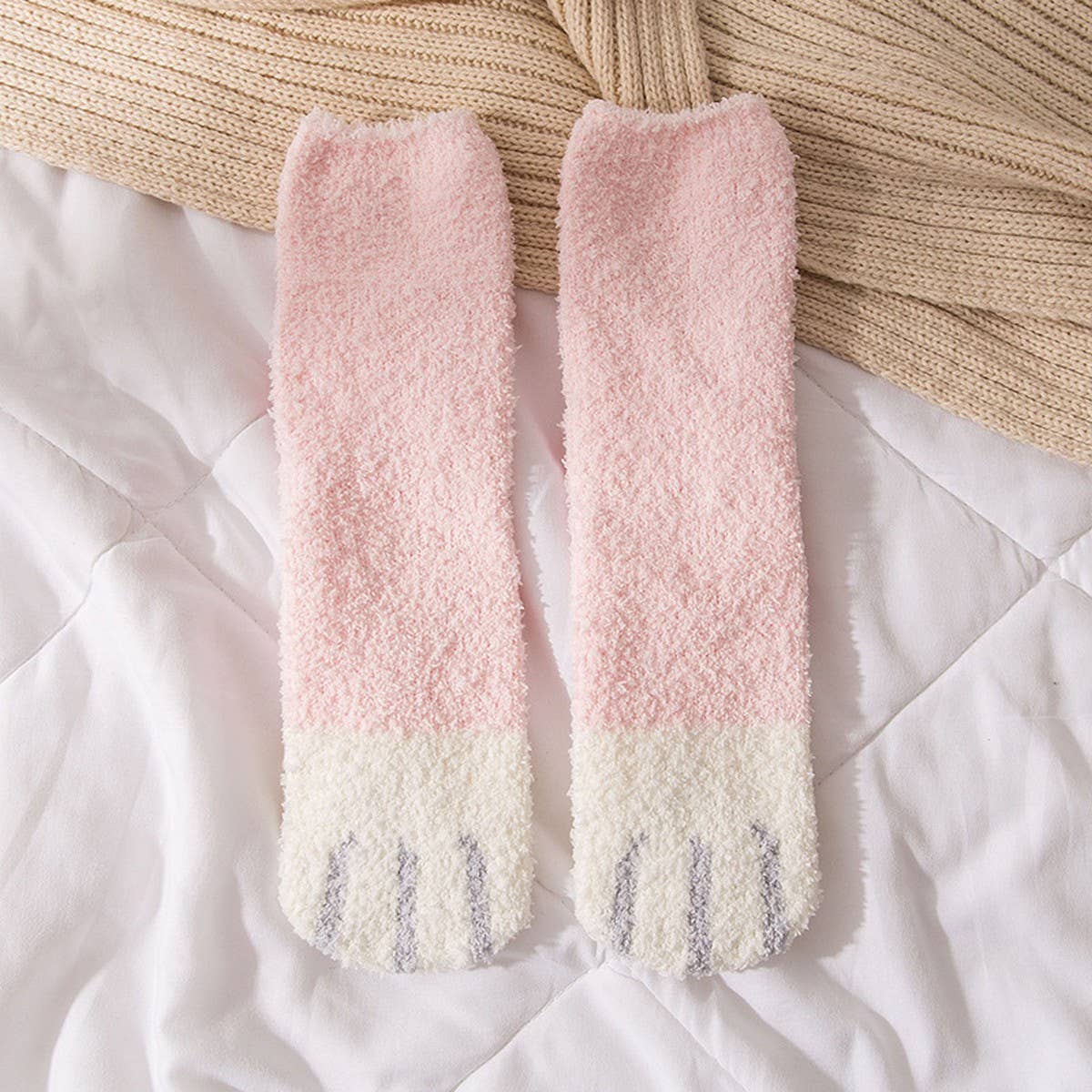 NEW STYLE WARM MID-CALF SLEEPING SOCKS_CWMS0967