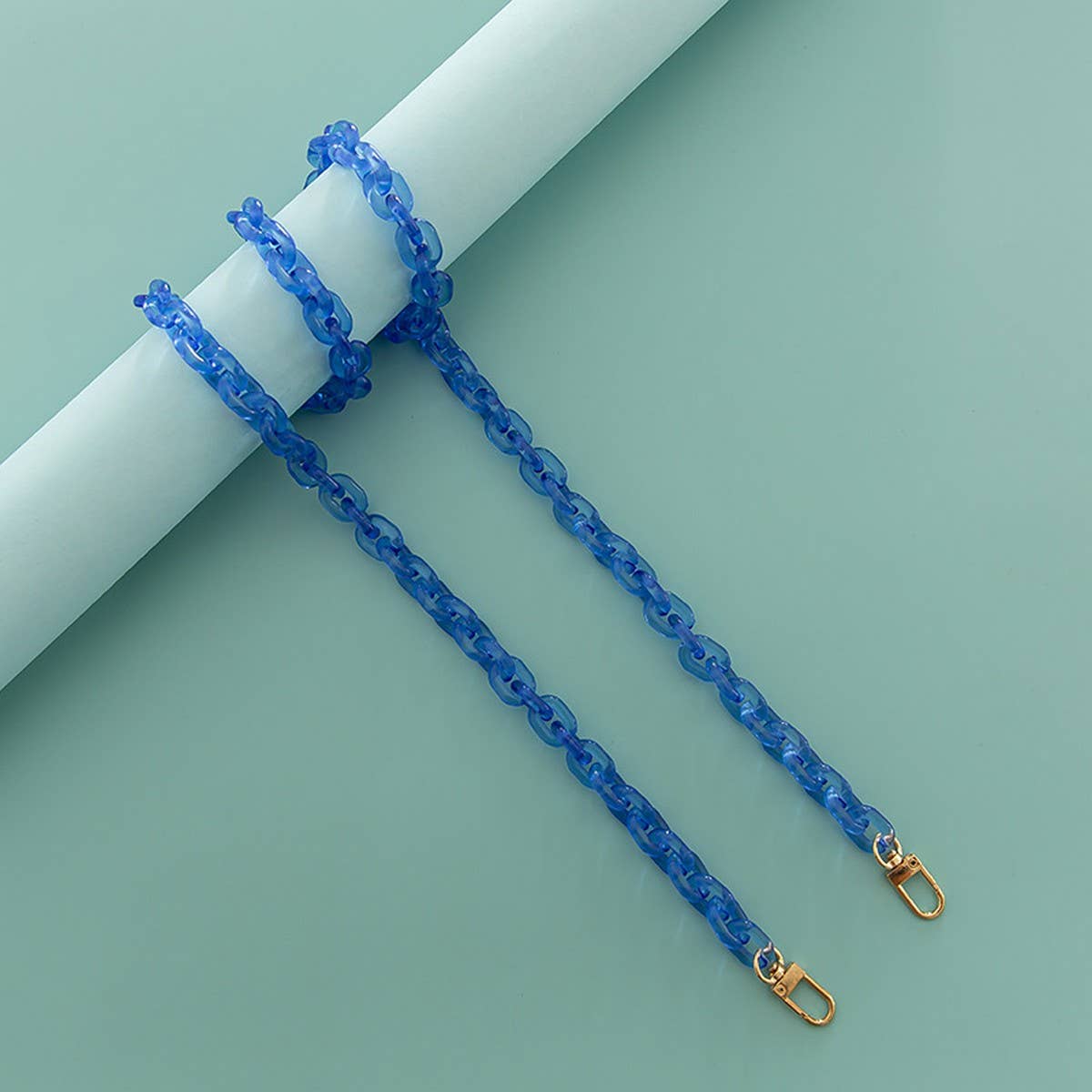 47.24" Jelly Crystal Clear Chain Bags Strap_CWMM5069