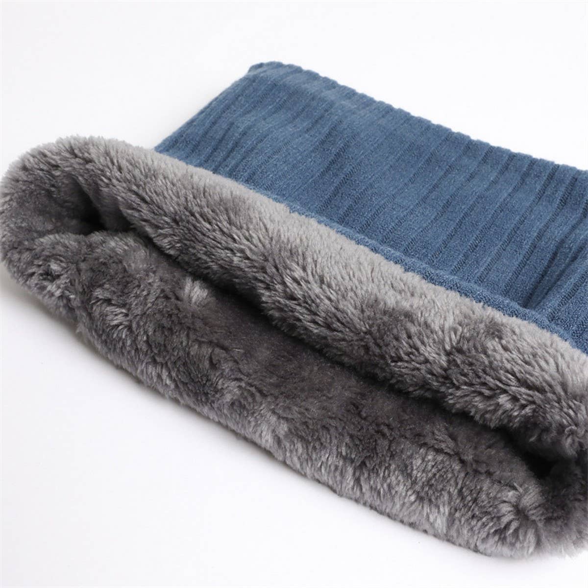 SOLID COLOR PLUS VELVET ELASTIC WARM NECK GAITER_CWASC1023