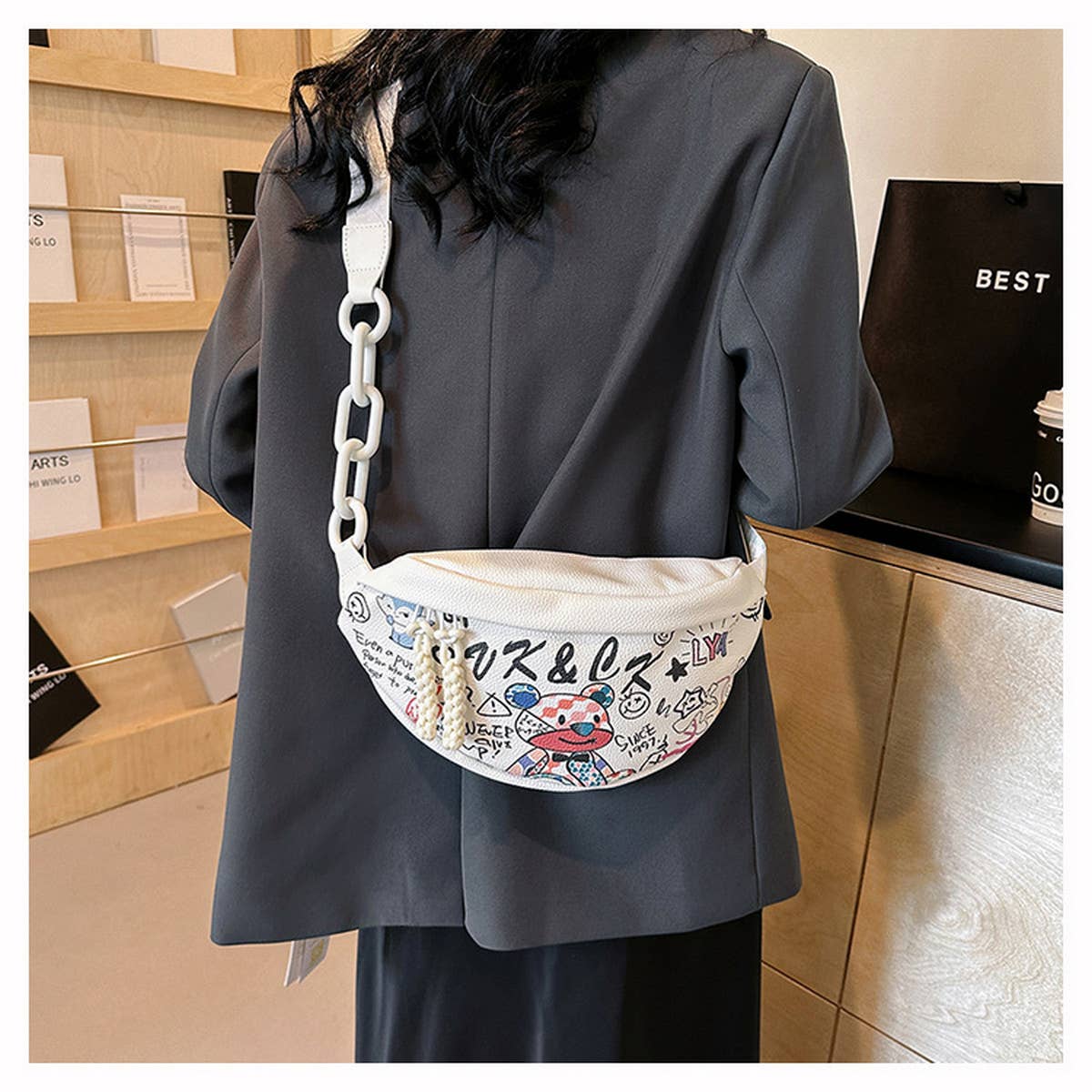 2024 NEW CHAIN CROSSBODY CHEST BAG WAIST BAG_CWAB2070