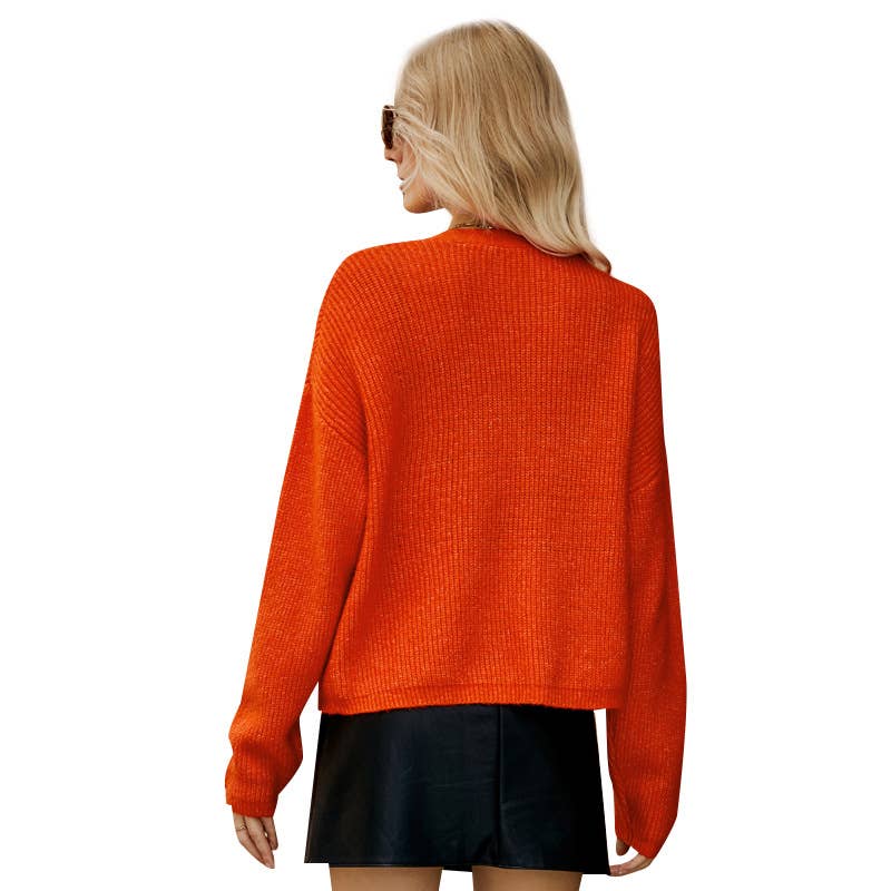 SOLID COLOR ALL-IN-ONE SINGLE-BREASTED CARDIGAN