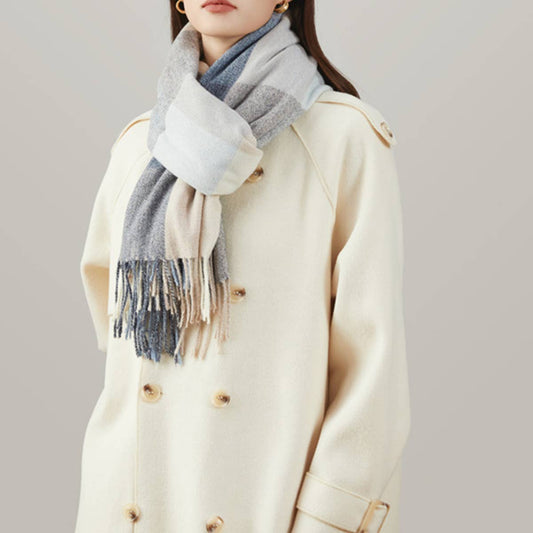 Plaid Scarf - Unisex Thick Warm Winter Shawl_CWASC1096