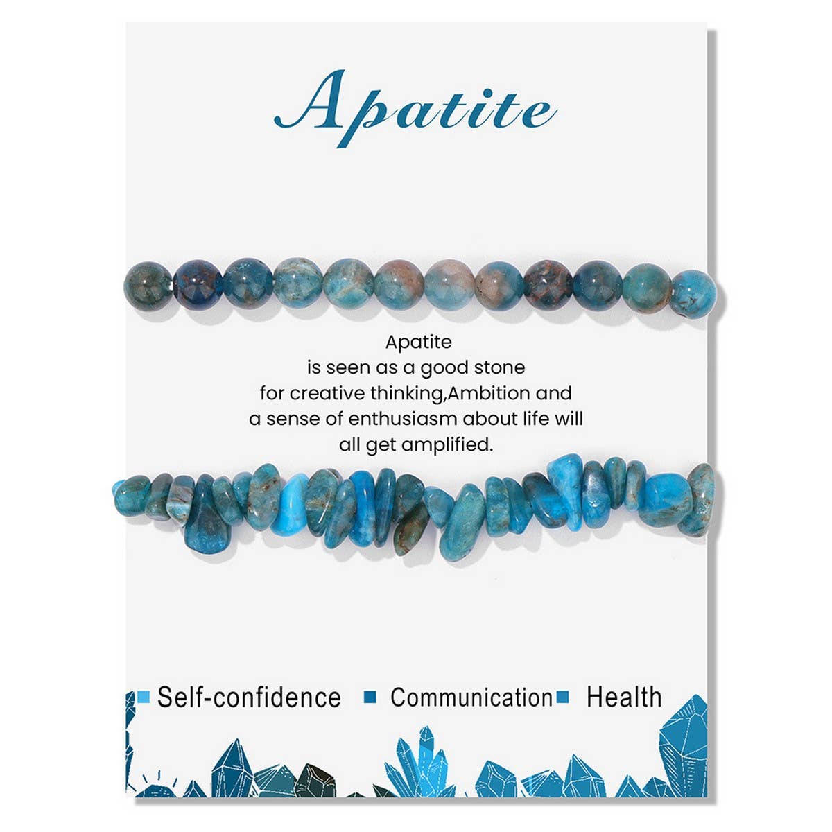 CWAJE4220_IRREGULAR GRAVEL BEADS 2-PIECE BEADED BRACELET