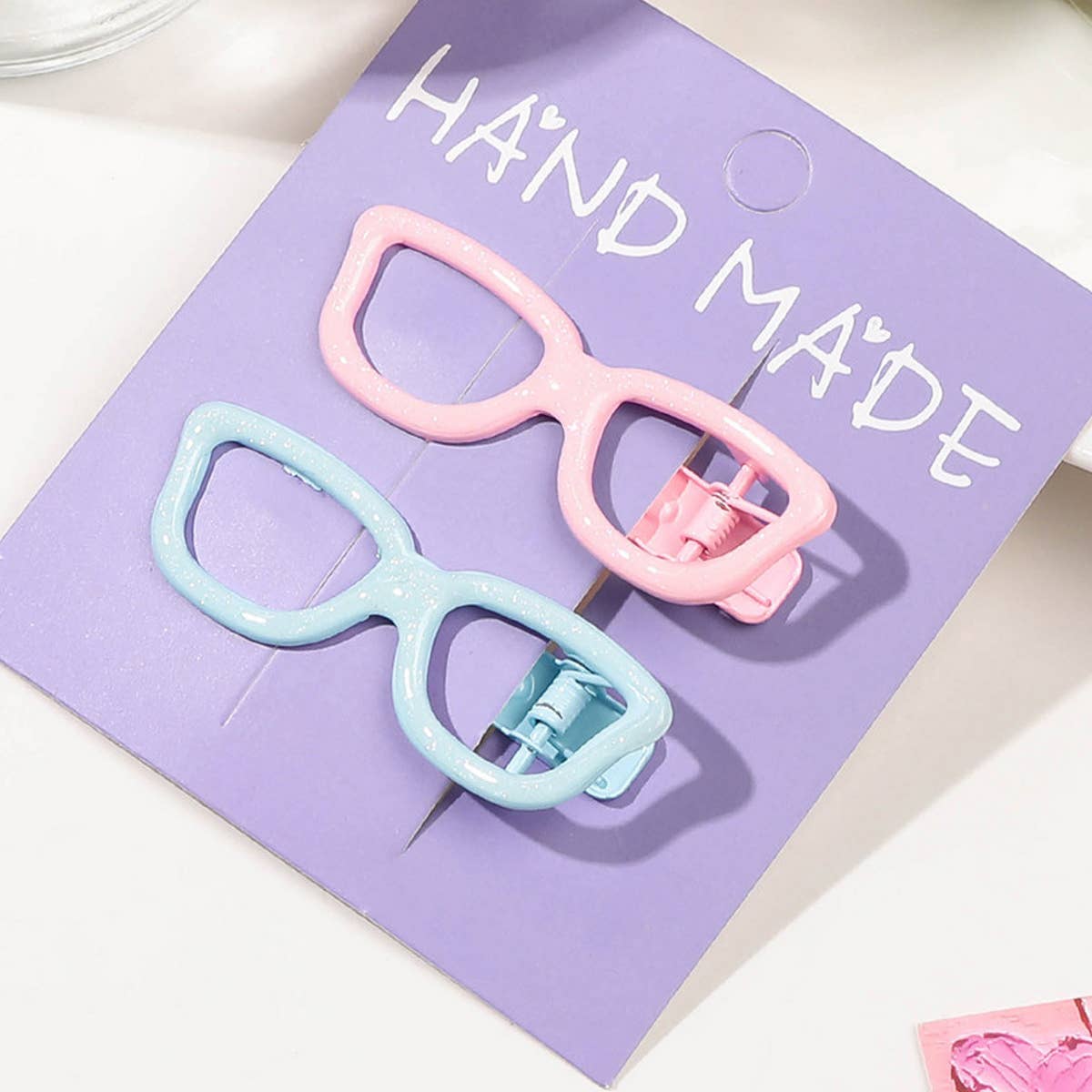 Colorful Enamel Hair Clip, Gradient Metal Duckbill_CWAHA1640