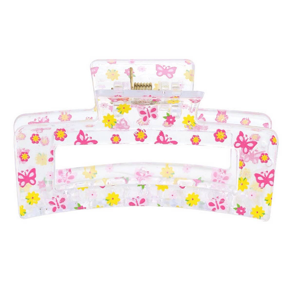 Floral Butterfly Claw Clip Sweet Pastel Hair Grip