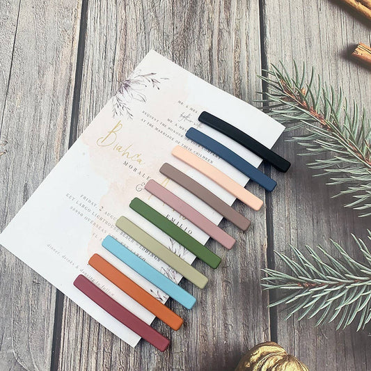Morandi Color Matte Hair Clip - Minimalist