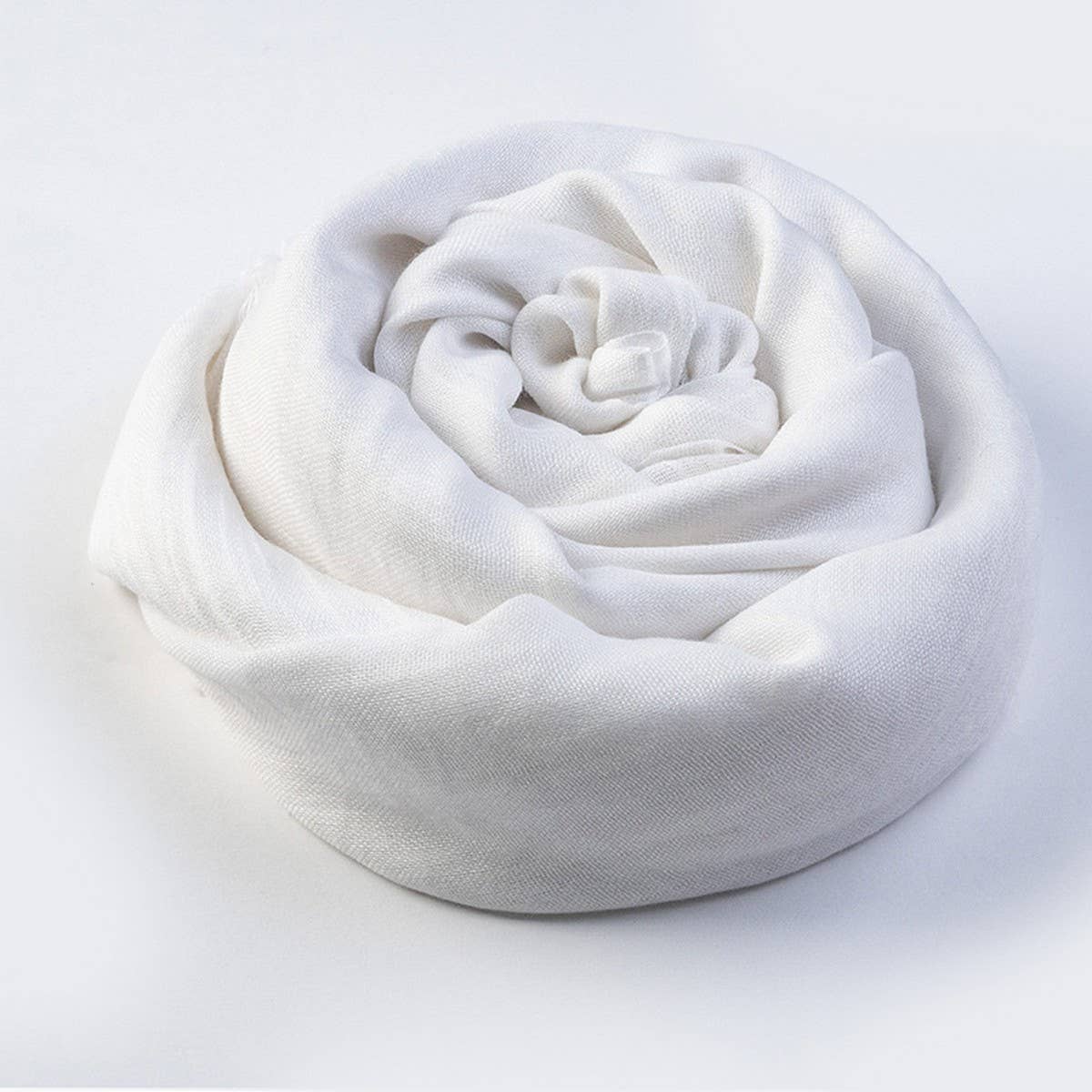 Solid Cotton Linen Scarf for Women Summer Sun Prot_CWASC1451