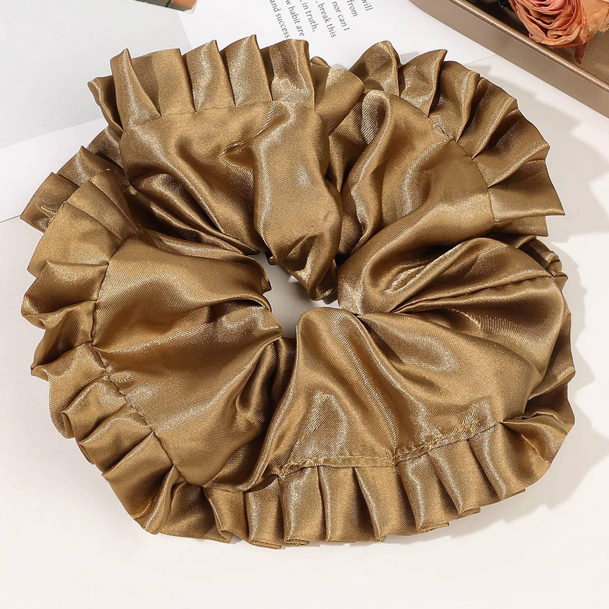 LARGE SATIN LACE HAIR TIE_CWAHA1634