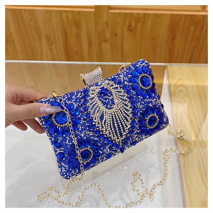 Fashionable rhinestone retro single-shoulder bag