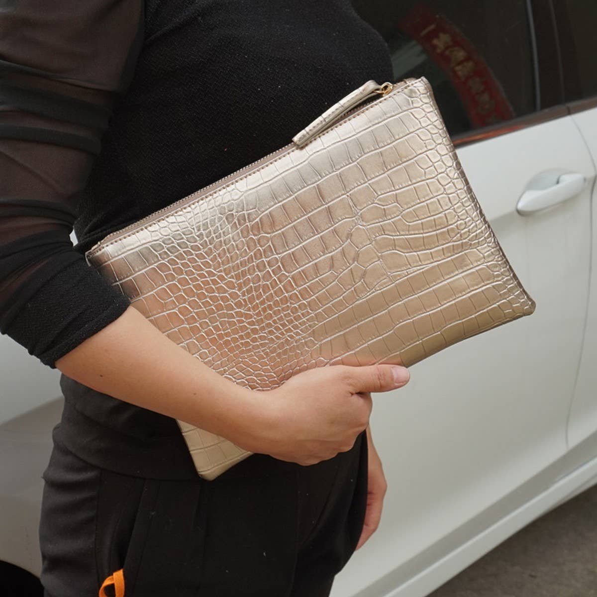 CROCODILE PATTERN LARGE CAPACITY HANDBAG_CWAB1375