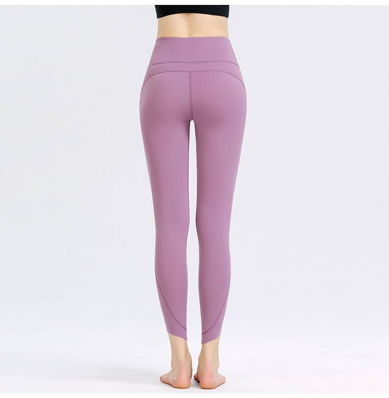 High-waisted sports running tight-fitting pants