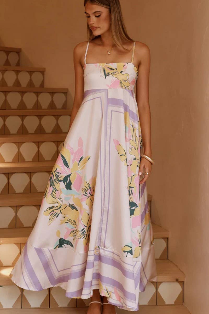 CWDMD5535_SUMMER SLEEVELESS SEXY A-LINE SUSPENDER DRESS