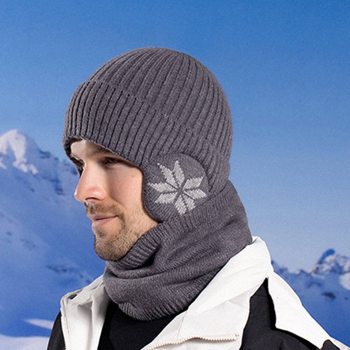 PLUSH WARM HAT AND SCARF TWO PIECE SET_CWASC1134