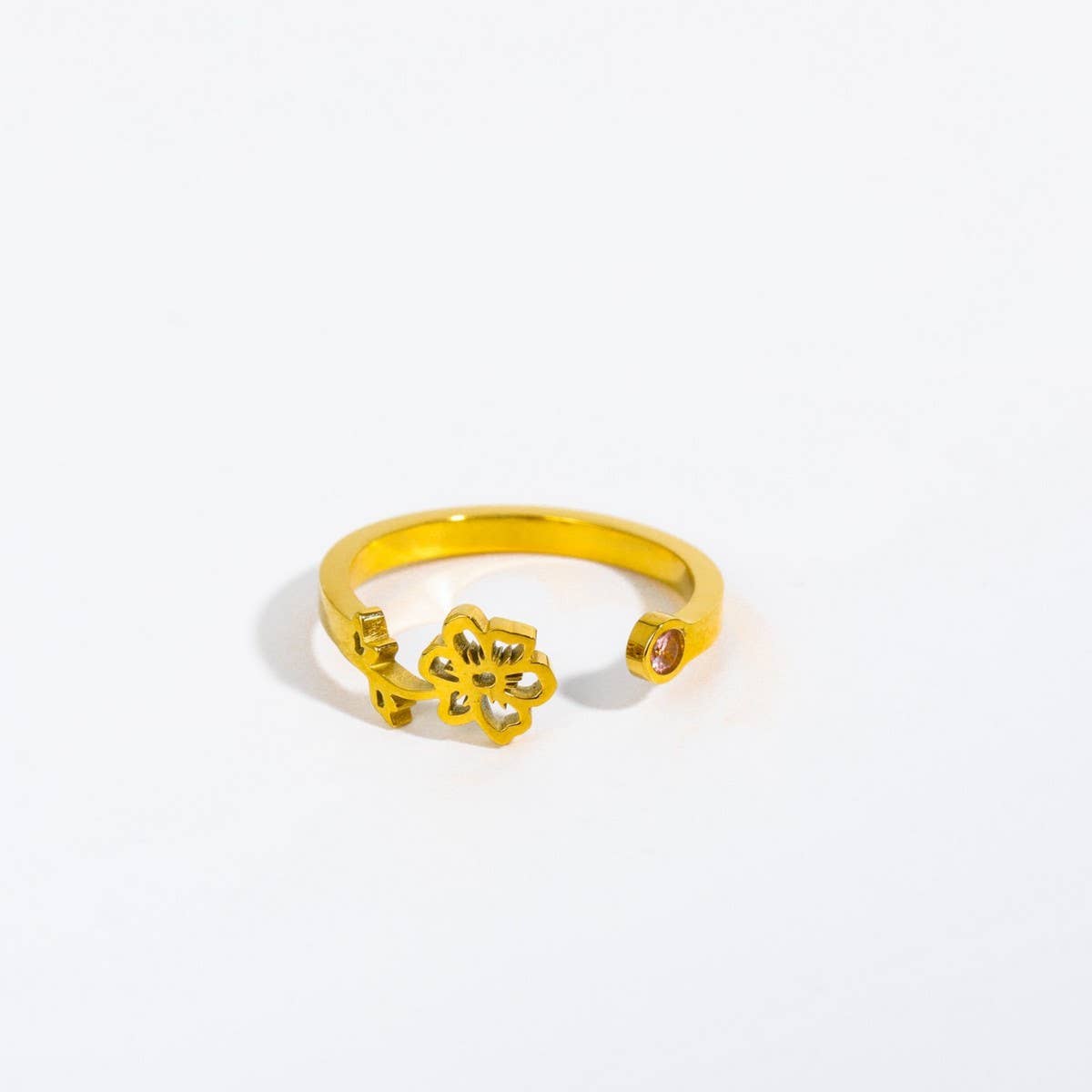 December Colored Zirconia Open Ring