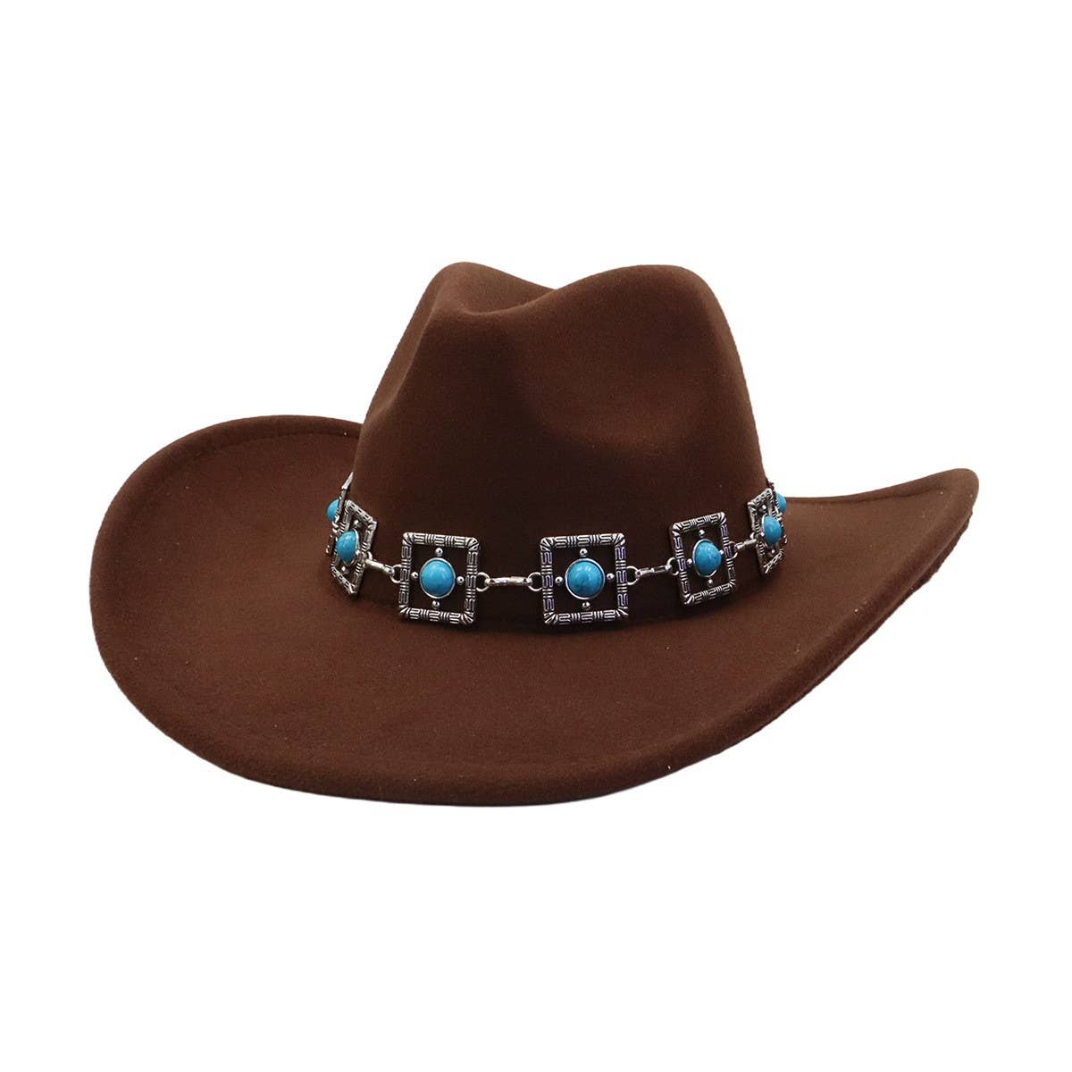 Unisex  Cowboy Fedora Hat Ethnic Style_CWAH04445