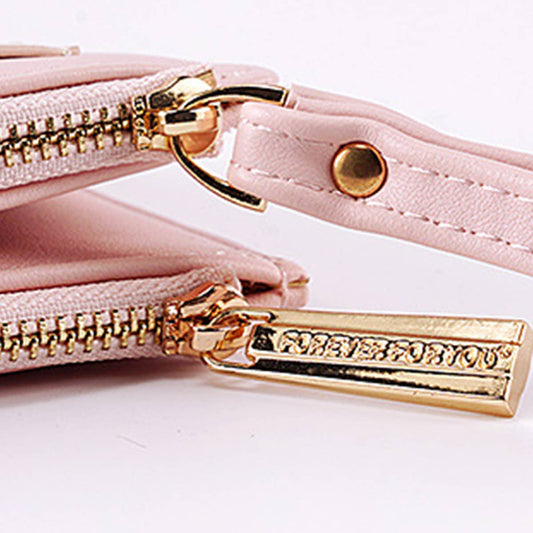 WOMEN FASHION MAGNETIC BUCKLE PRINTED WALLET_CWAB1255