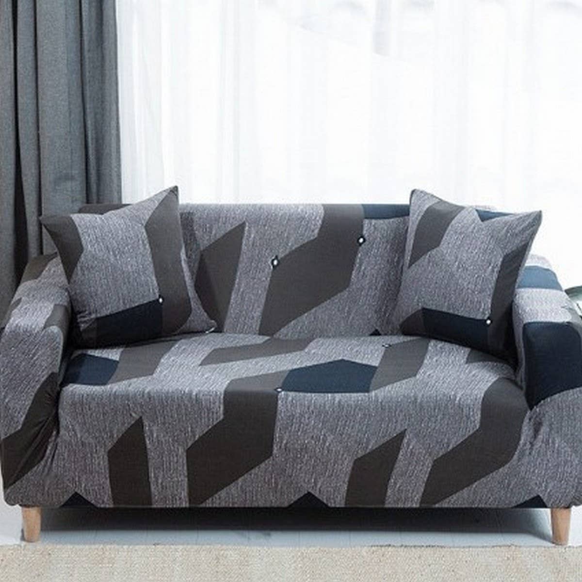 Nordic Style Sofa Cover, Stretch & Non-Slip Fit_CWMM8310