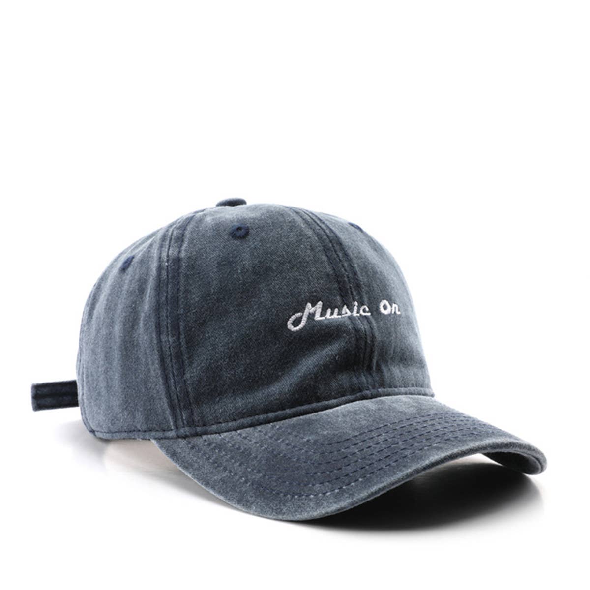 Vintage Washed Letter Embroidered Baseball Cap_CWAH1291