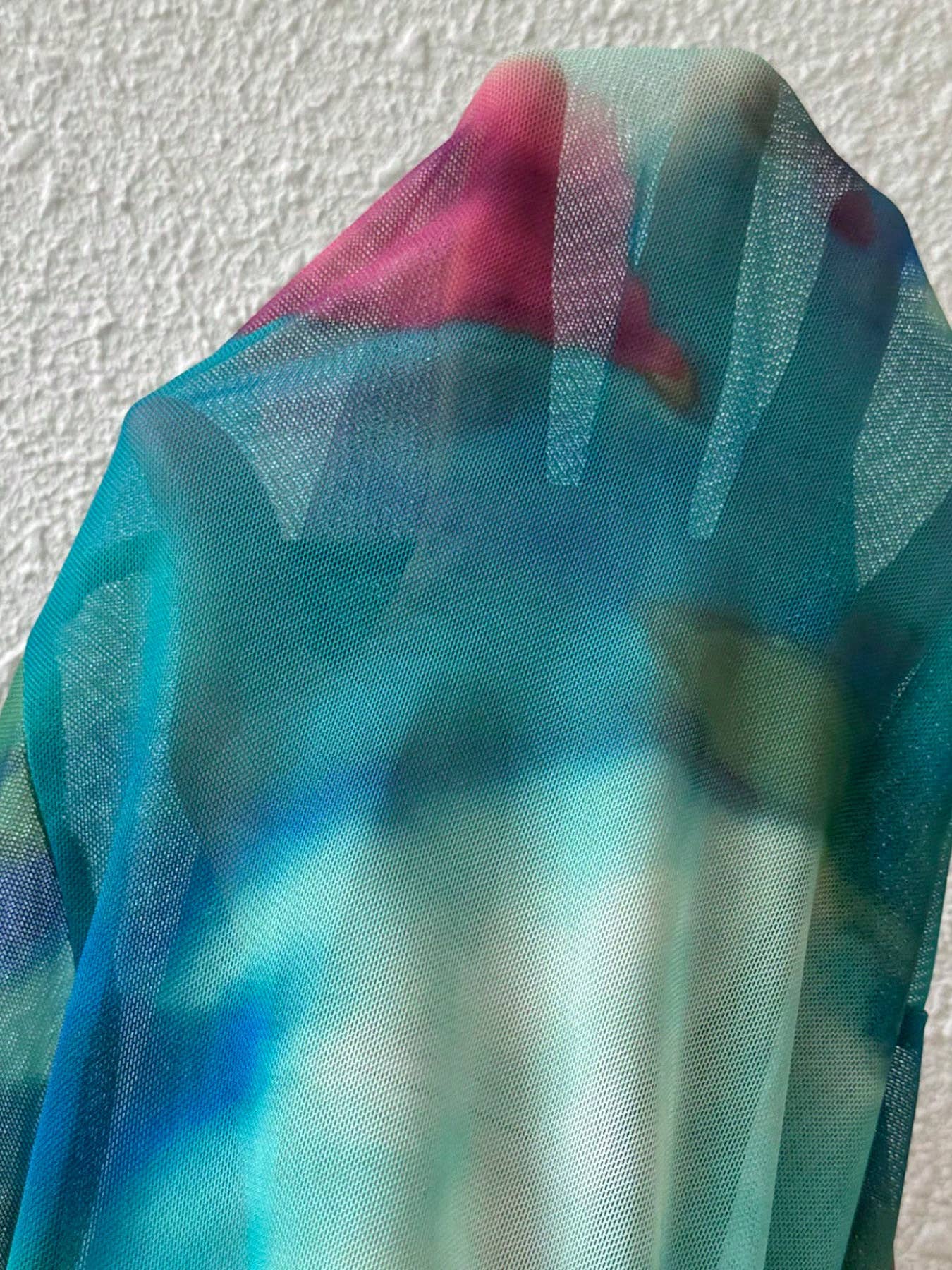 Lace cup-shaped mesh printed fishtail long dress