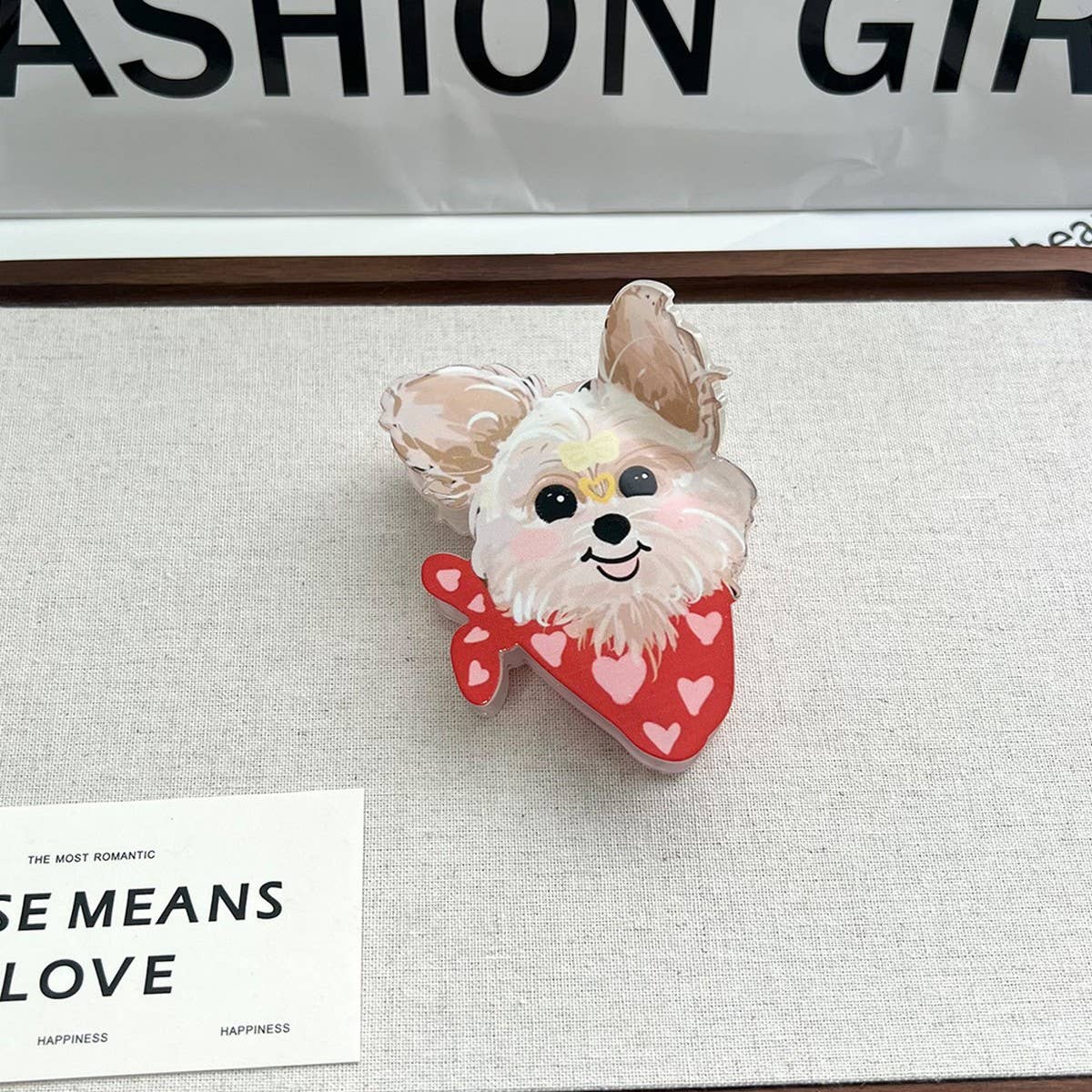 Garfield Dog Acrylic Claw Clip for Girls