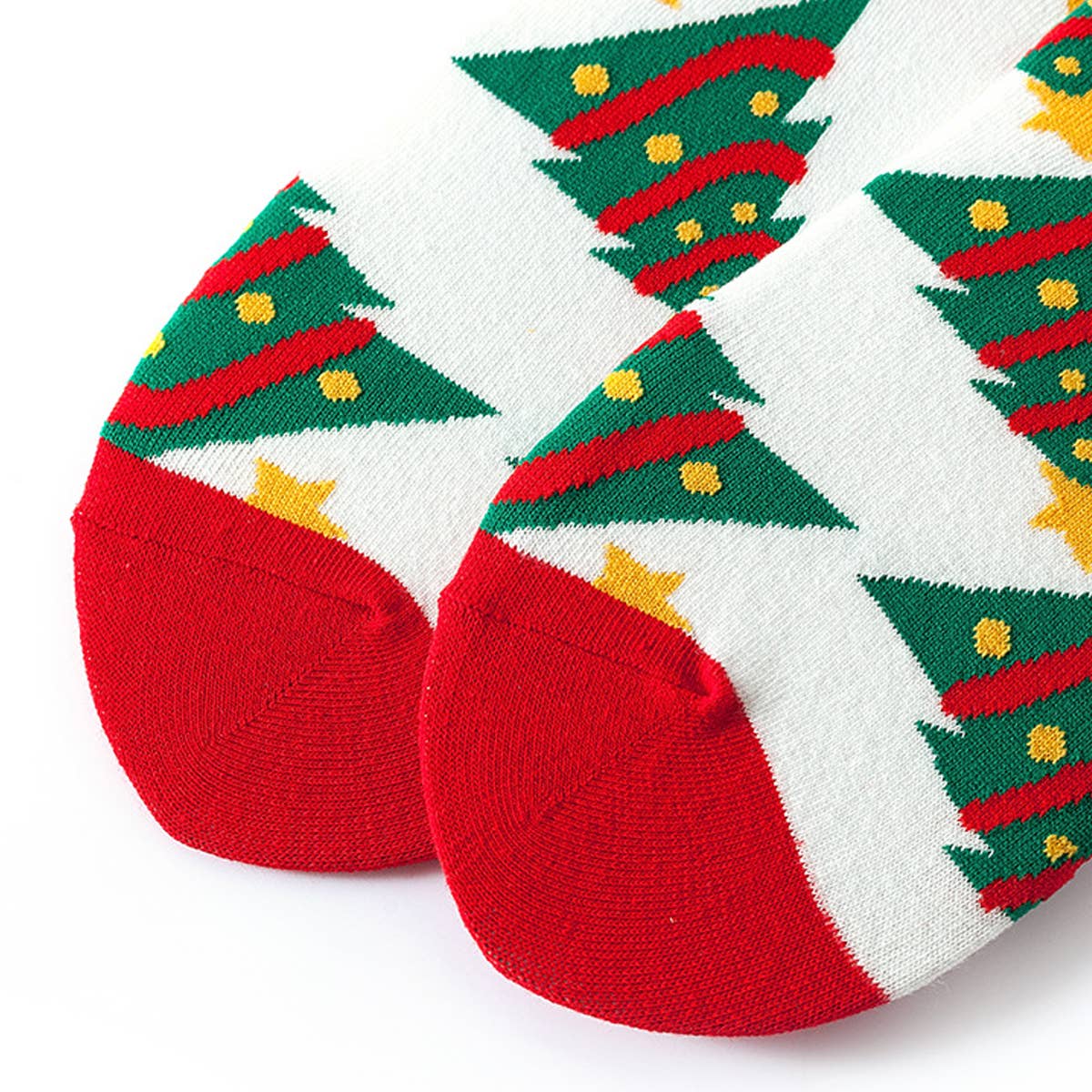 CHRISTMAS SNOWFLAKE GREEN CHRISTMAS SOCKS