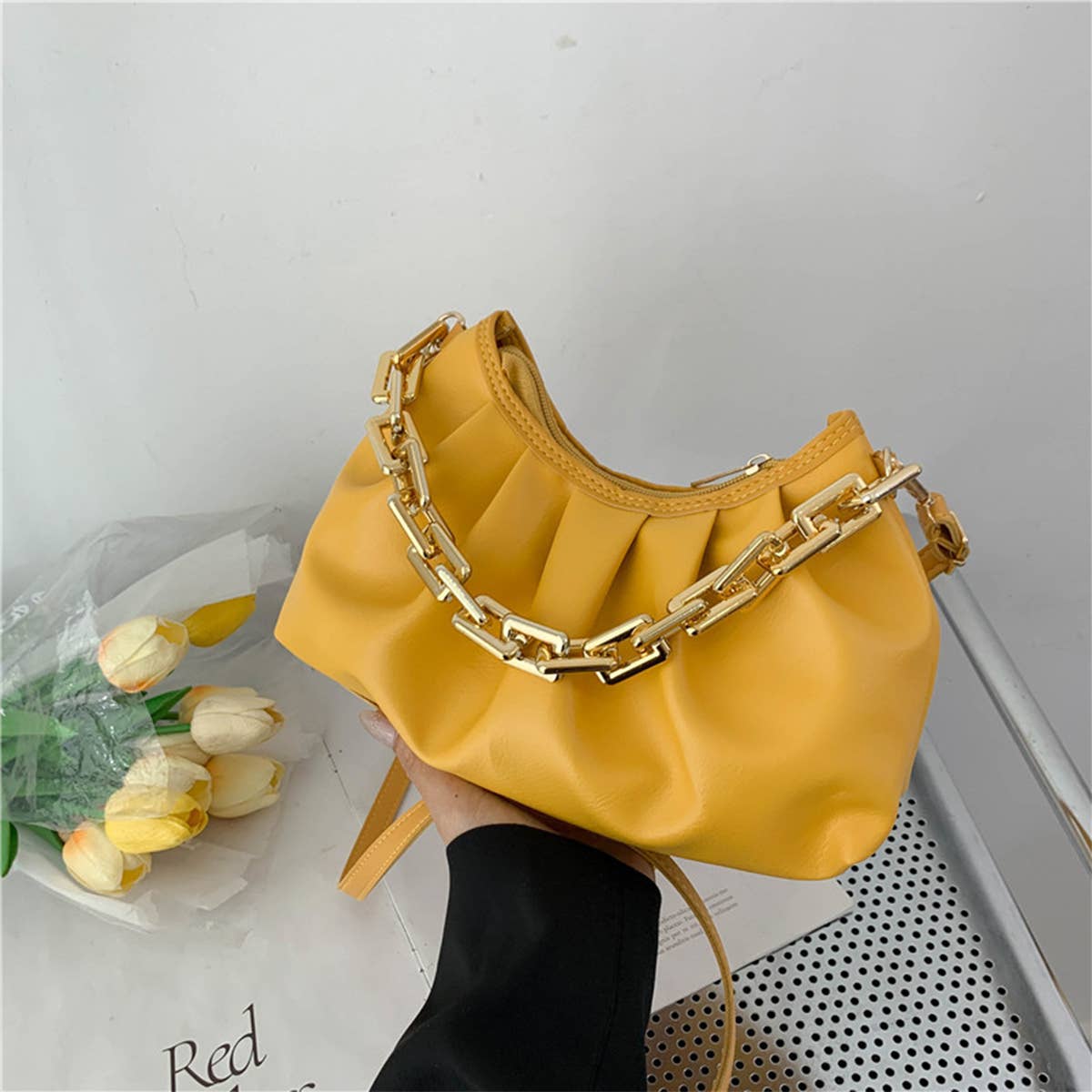 FASHION CHAIN STRAP HOBO BAG_CUAB0156