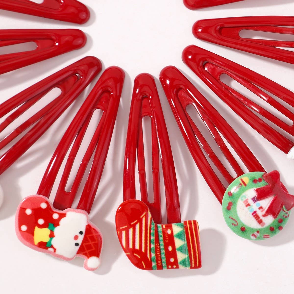 Christmas Candy Stocking Cartoon Drop Hair Clip