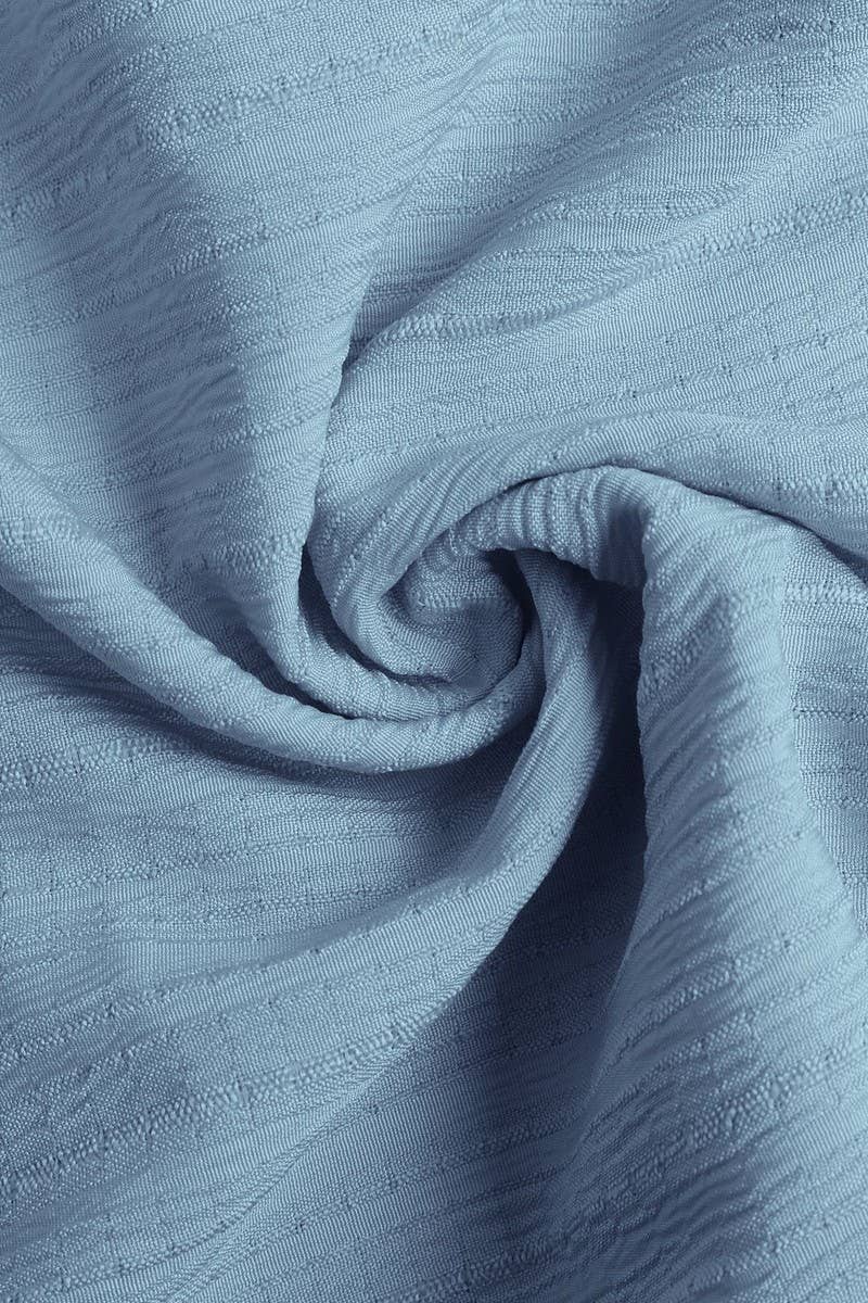 CWDMD5280_V-NECK SOLID SLEEVELESS STAND COLLAR A-LINE DRESS