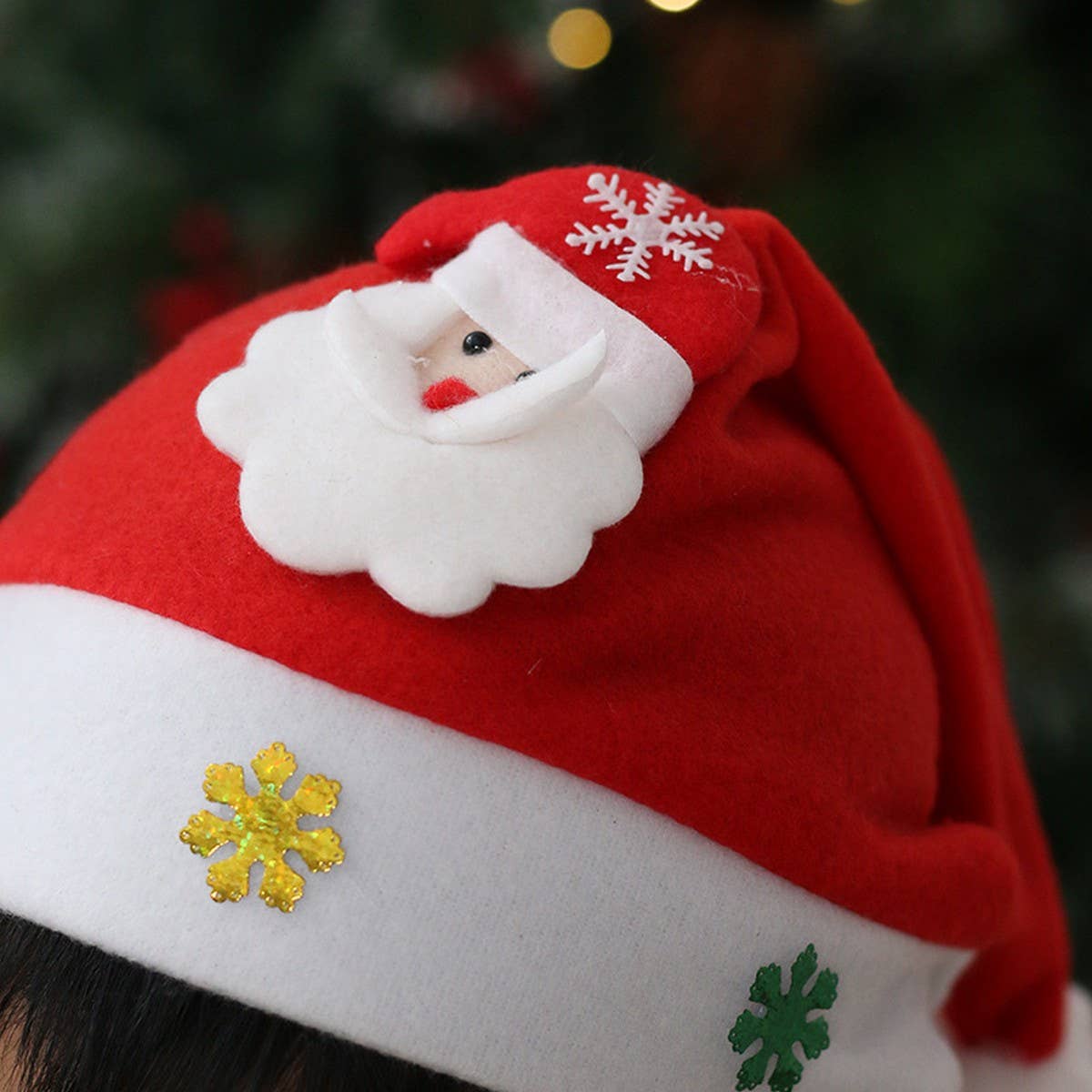 Luxury Plush Santa Hat with Doll Design_CWAJE05370