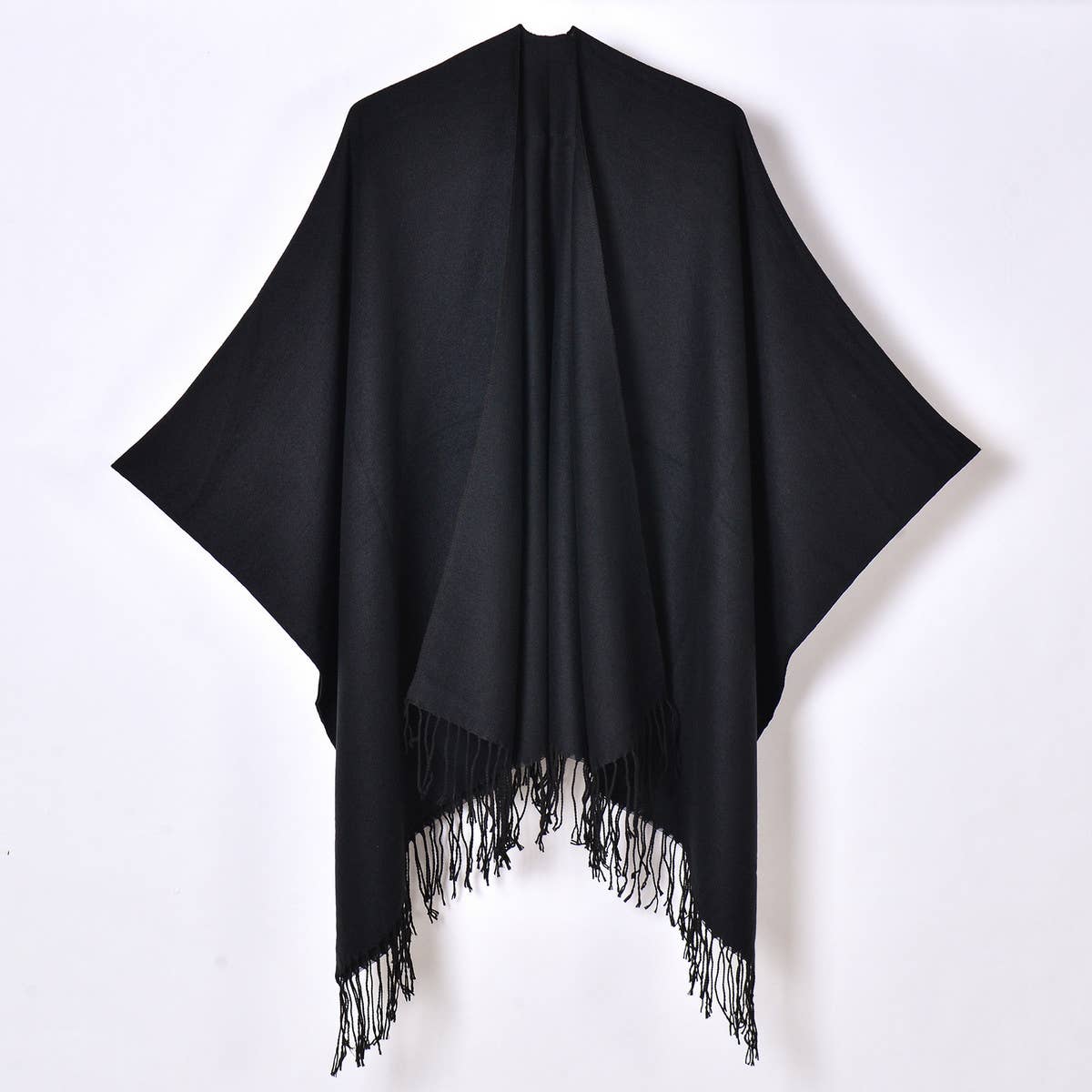 2024 NEW SOLID COLOR TASSEL SPLIT SHAWL_CWASC0962
