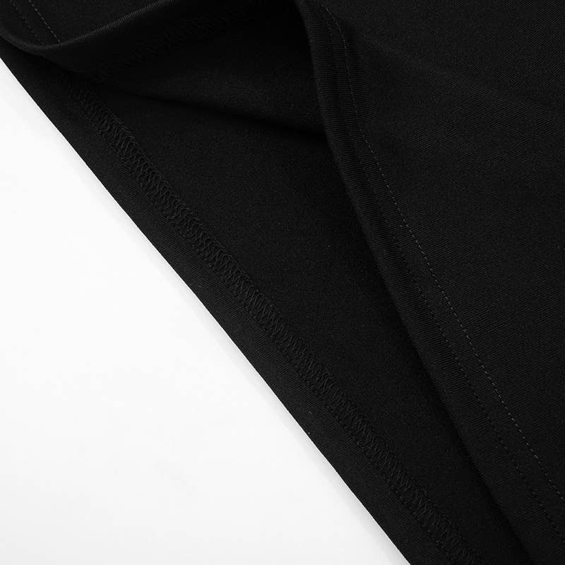 Sheer Mesh One-Shoulder Bodycon Dress