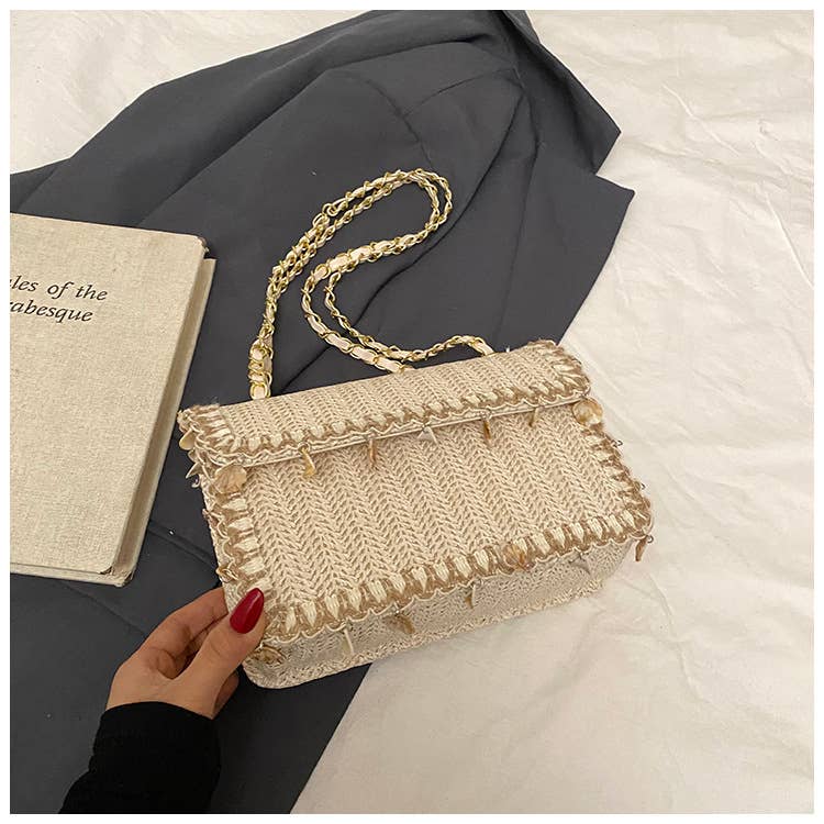 Ethnic-style artistic woven crossbody bag