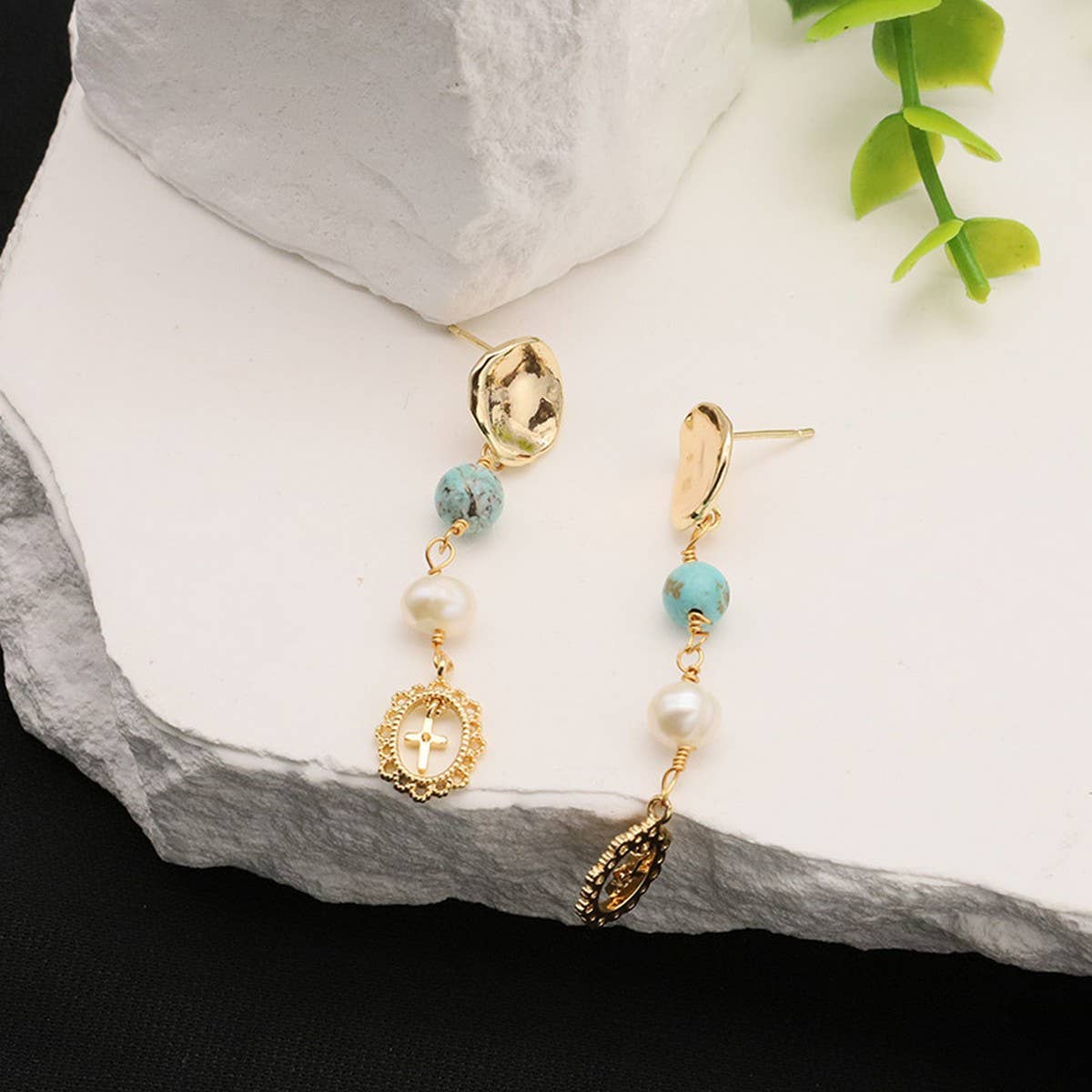 NEW HIGH-END NATURAL FRESHWATER PEARL EARRINGS