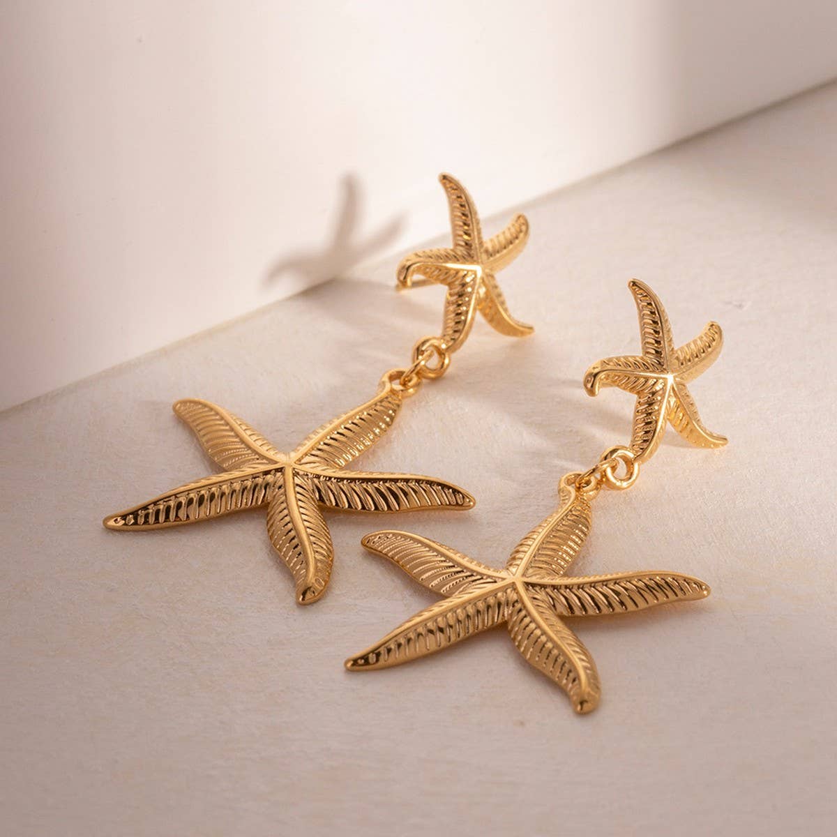 RETRO SIMPLE OCEAN EARRINGS STARFISH EARRINGS_CWASC1662