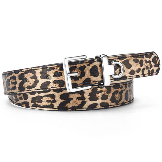 High-end pu matte velvet versatile and retro belt