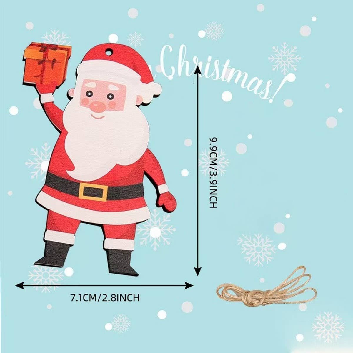 CWMM9156_WOODEN CHRISTMAS CARVING CREATIVE ORNAMENTS