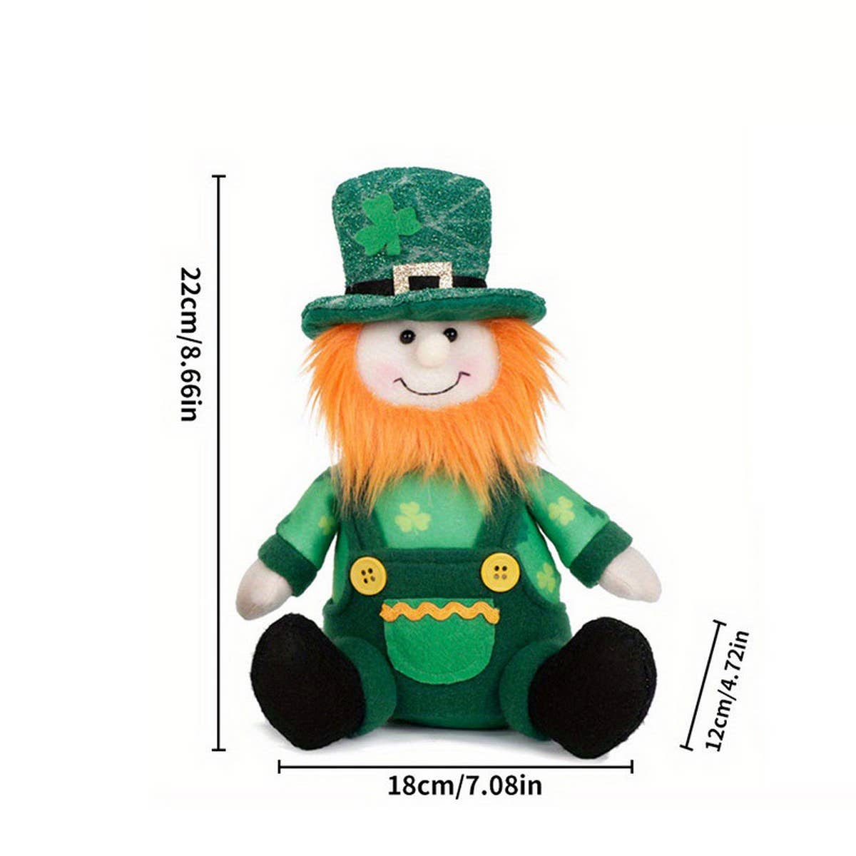 ST. PATRICK'S DAY GREEN SKIRT DOLL ORNAMENT_CWMM3453