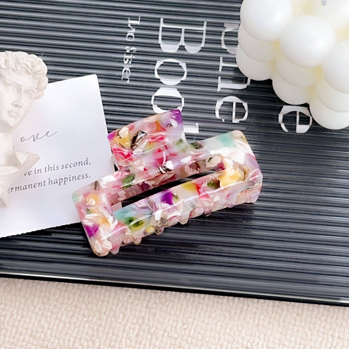 Elegant square and high-end grip clip