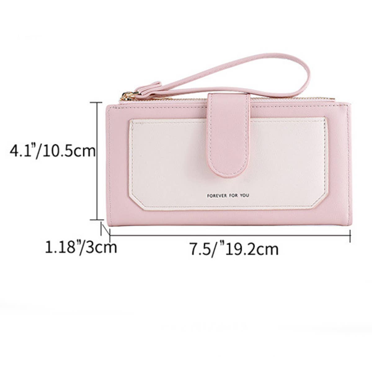 WOMEN FASHION MAGNETIC BUCKLE PRINTED WALLET_CWAB1255