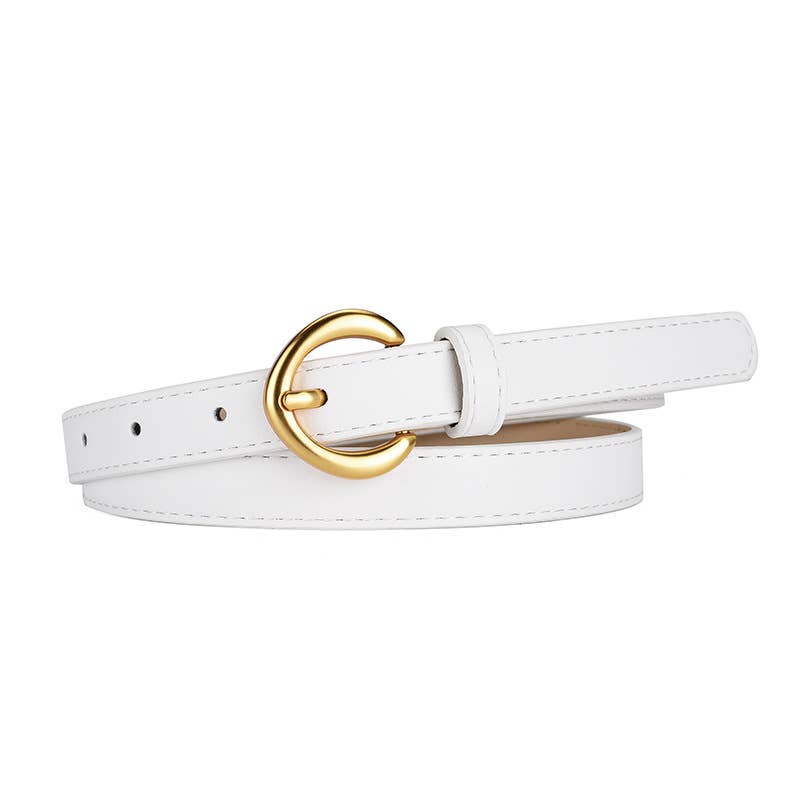 Alloy buckle belt everything simple fashion trend belt