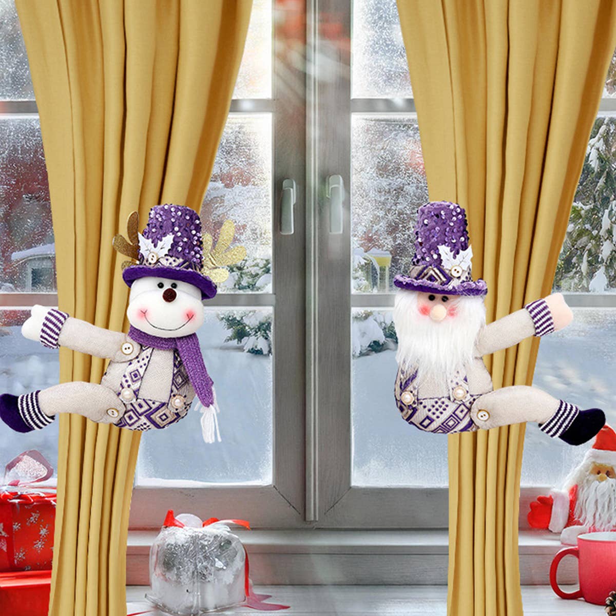 CWMM9416_CHRISTMAS CARTOON DOLL CURTAIN BUCKLE