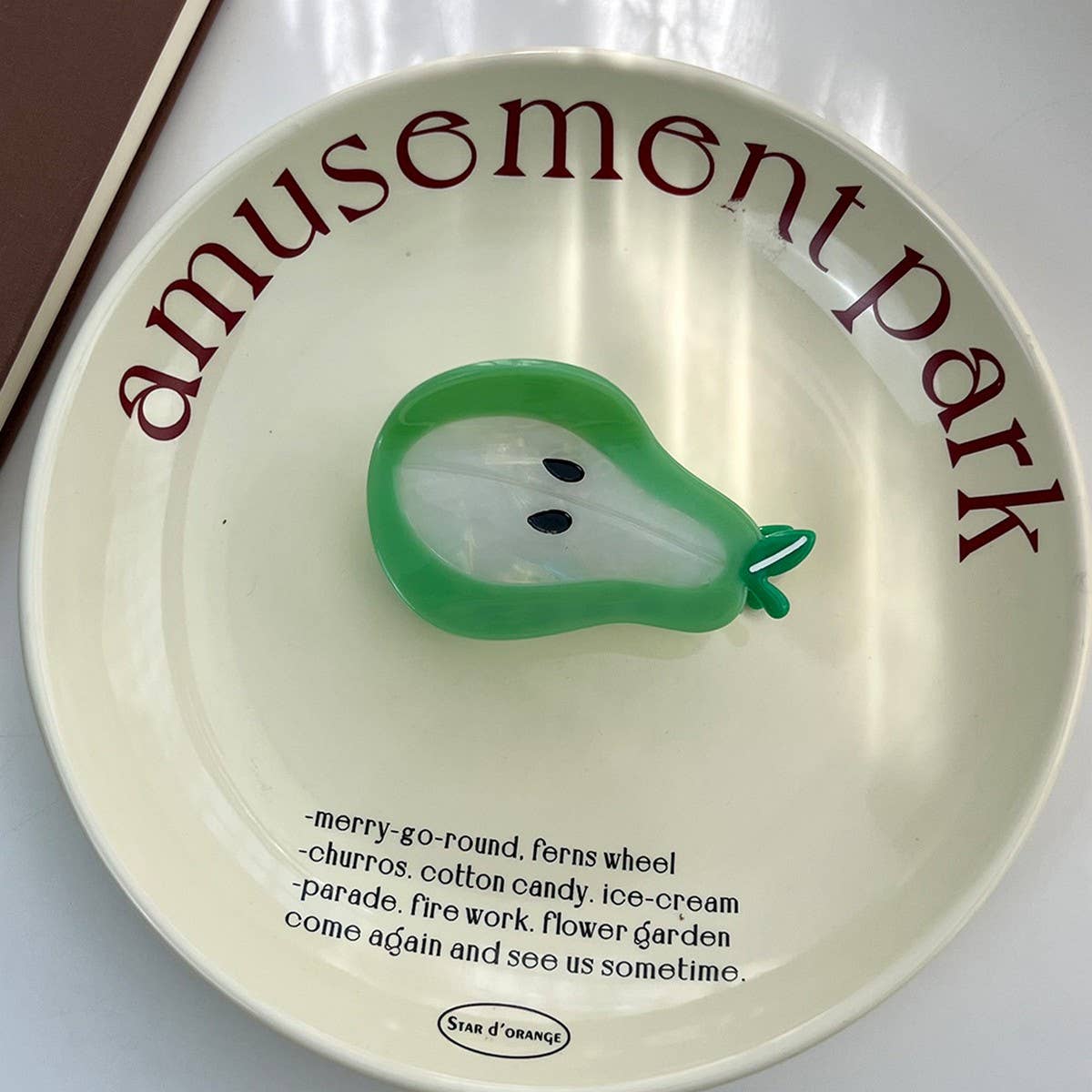 Sweet Fruit Claw Clip ? Carrot Apple Pear Hairpin