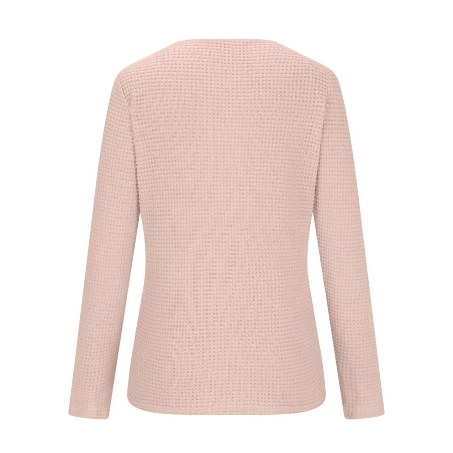 Solid-color teak lace patchwork top T-shirt