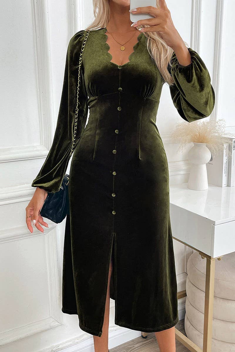 CWDMD4818_NEW AUTUMN LACE COLLAR ELEGANT DRESS