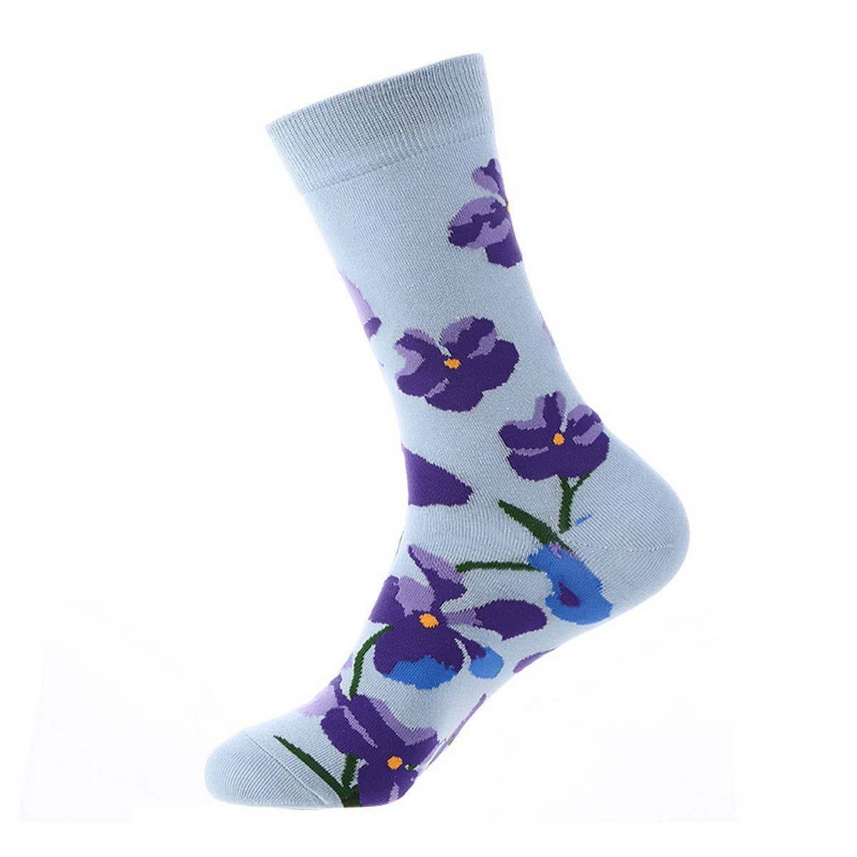 AUTUMN AND WINTER FLORAL MID-CALF SOCKS_CWMS1005